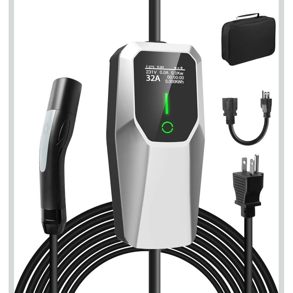 Vratzn Tesla NACS EV Charger Level 1/2 16A 240V NEMA 6-20 120V 5-15 20FT